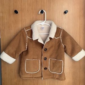 Gap Toddler Sherpa Faux Suede Jacket 6-12months